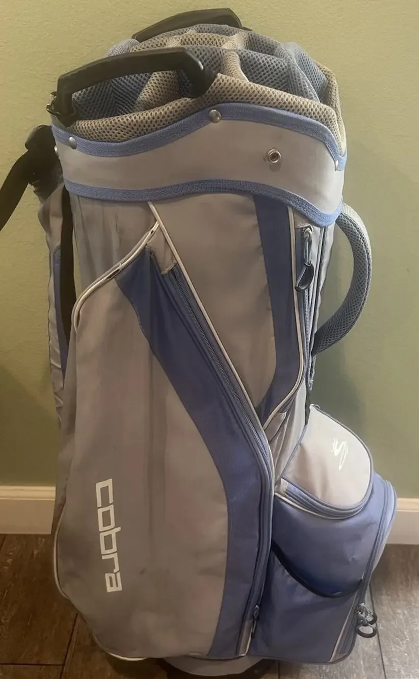 Cobra Women's Fly-XL 14 Way Golf Cart Bag Light Blue - See Descption